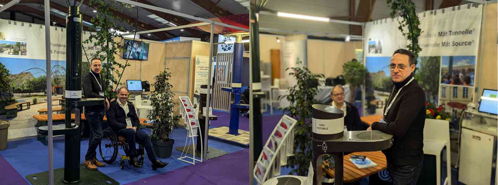 Stand Water Connect au Carrefour des gestions locales de l'eau à Rennes.