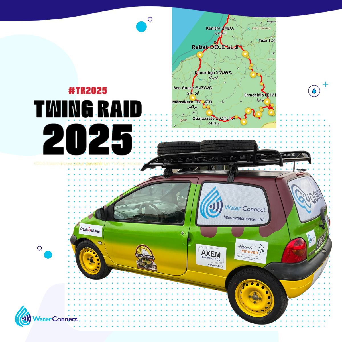 Water Connect s'engage dans l'aventure Twing'Raid 2025 en sponsorisant une équipe d'étudiants ingénieurs .