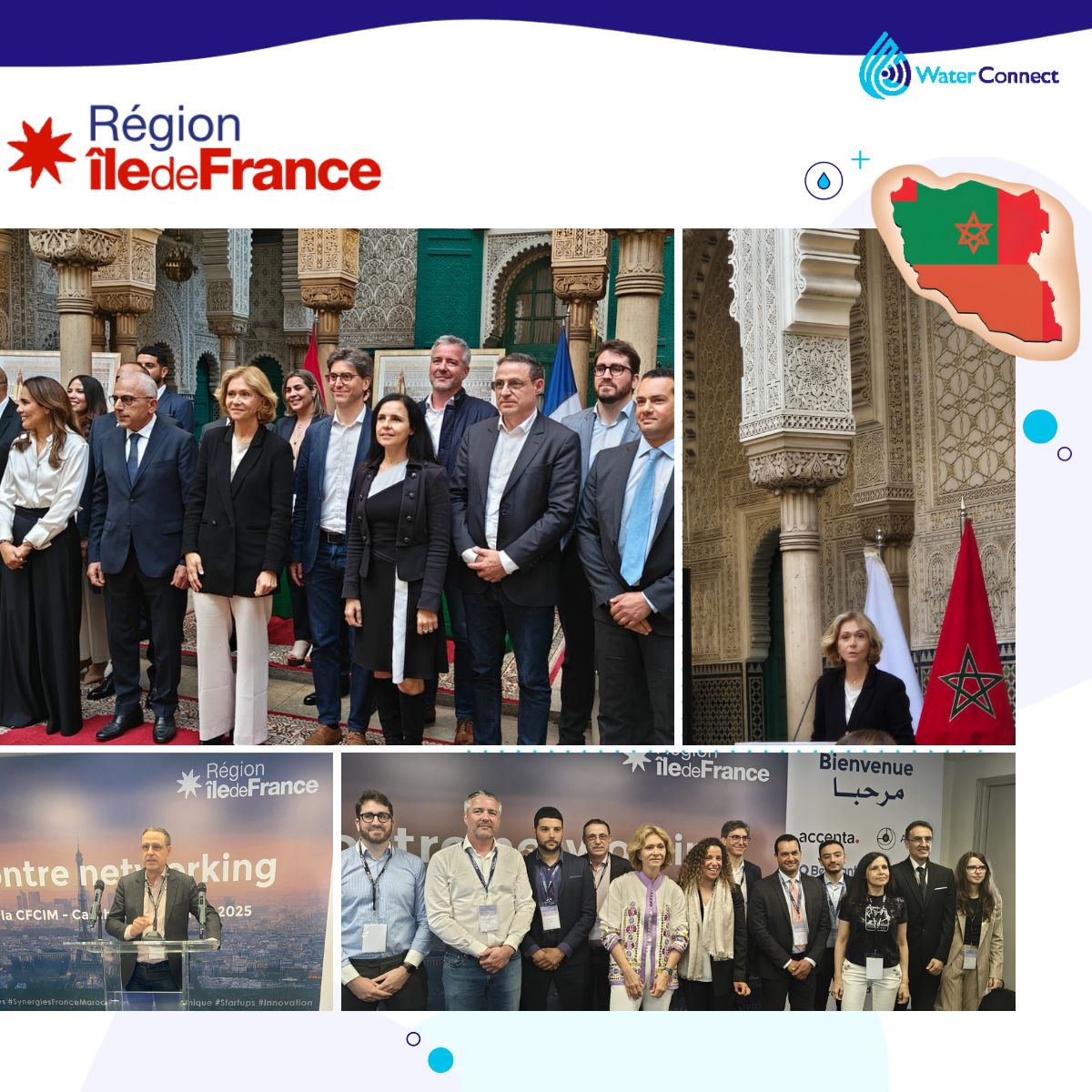 Water Connect en mission au Maroc aux côtés de la Région Île-de-France