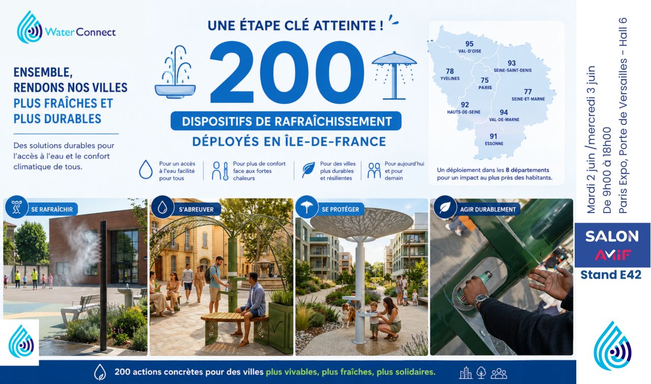 200 dispositifs de rafraîchissement